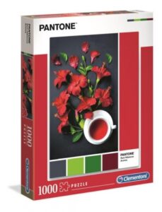 Zdjęcie Clementoni Puzzle 1000el - PANTONE Czerwony hibiskus - producenta CLEMENTONI