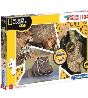 Zdjęcie Clementoni Puzzle 104el National Geographic Wild Life Adventurer - producenta CLEMENTONI