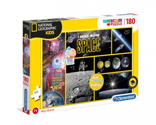 Zdjęcie Clementoni Puzzle 180el National Geographic Kids I need more space - producenta CLEMENTONI
