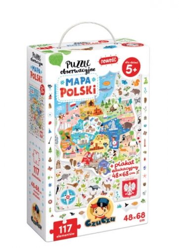 Zdjęcie Czu Czu Puzzle obserwacyjne Mapa Polski - producenta CZUCZU