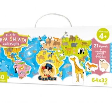 Zdjęcie CzuCzu Puzzle Mapa świata Zwierzęta figurki - producenta CZUCZU