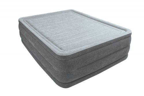 Zdjęcie Duże łóżko dmuchane wbudowana pompka 152x203x56cm - producenta INTEX