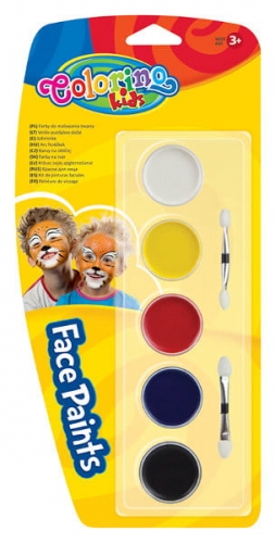 Zdjęcie Farby do malowania twarzy 5 kolorów - Colorino Kids - producenta PATIO