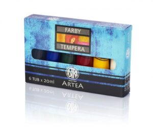 Zdjęcie Farby tempera 6 kolorów 20ml - Astra - producenta ASTRA