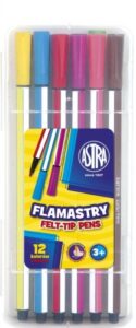 Zdjęcie Flamastry 12 kolorów heksagonalne - Astra - producenta ASTRA