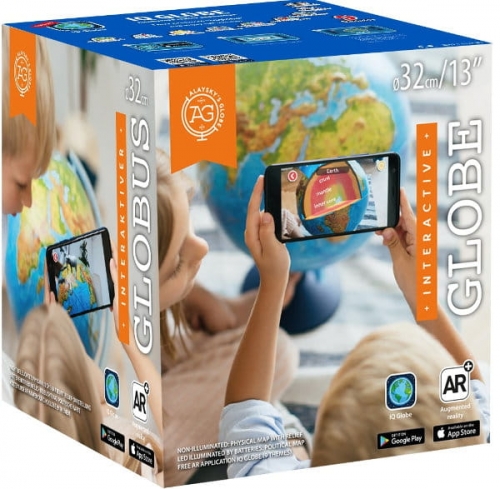 Zdjęcie Globus podświetlany 32cm z mapą fizyczną i polityczną i aplikacją AR - producenta DANTE