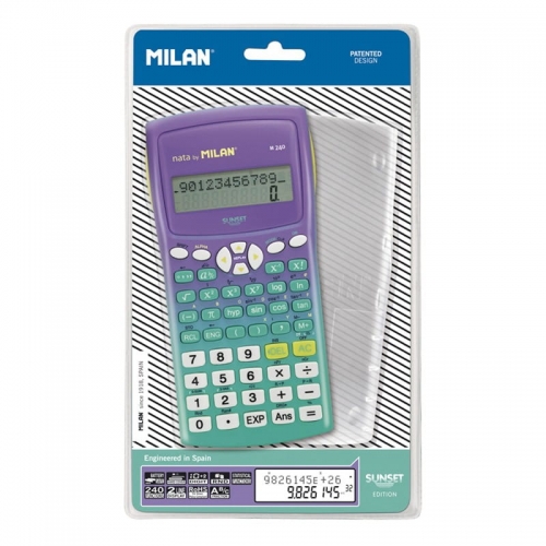 Zdjęcie Kalkulator naukowy 240 funkcji zielony Milan - producenta MILAN
