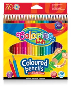 Zdjęcie Kredki ołówkowe heksagonalne 24 kolory - Colorino Kids - producenta PATIO