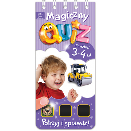Zdjęcie Książka Magiczny quiz dla dzieci 3-4 lata - fioletowy - producenta AKSJOMAT
