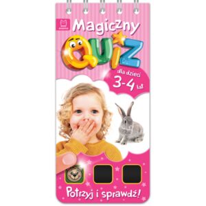 Zdjęcie Książka Magiczny quiz dla dzieci 3-4 lata - różowy - producenta AKSJOMAT
