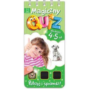 Zdjęcie Książka Magiczny quiz dla dzieci 4-5 lat - zielony - producenta AKSJOMAT