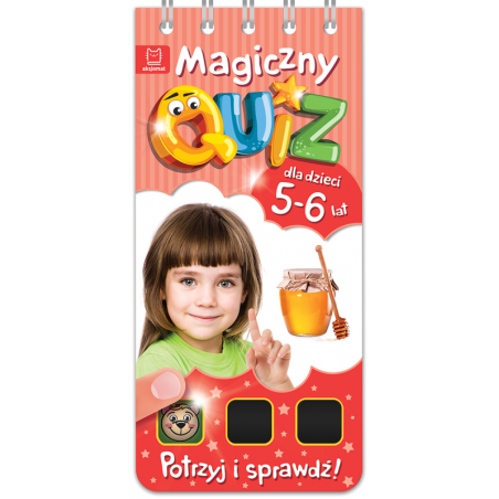 Zdjęcie Książka Magiczny quiz dla dzieci 5-6 lat - czerwony - producenta AKSJOMAT