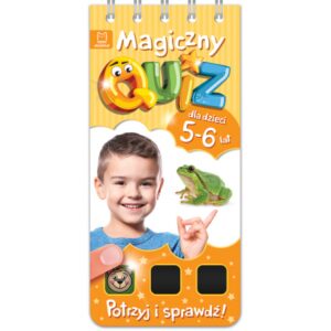Zdjęcie Książka Magiczny quiz dla dzieci 5-6 lat - pomarańczowy - producenta AKSJOMAT