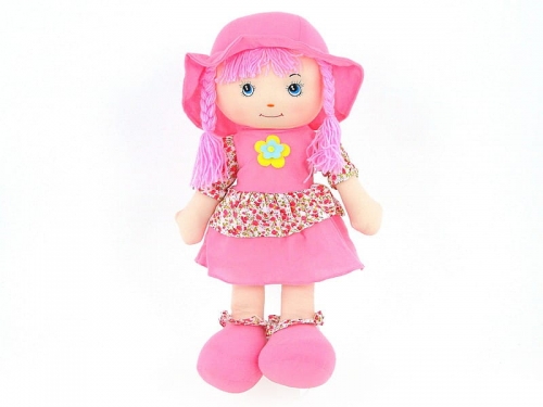 Zdjęcie Lalka szmaciana w różowej sukience 60 cm - producenta ADAR