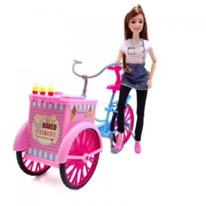 Zdjęcie Lalka w zestawie z rowerem i akcesoriami - producenta GAZELO