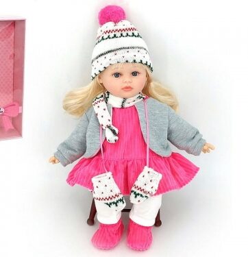 Zdjęcie Lalka w zimowym ubraniu z dźwiękiem 40cm - producenta ADAR