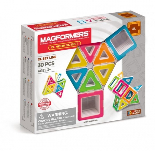 Zdjęcie MAGFORMERS XL Klocki magnetyczne Neon 30el - producenta DANTE