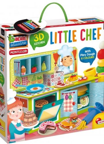 Zdjęcie Montessori Chef 3D zestaw mały kucharz + plastelina - producenta LISCIANI GIOCHI