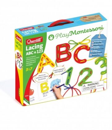 Zdjęcie Montessori Play Przeplatanka ABC+123 cyferki i literki - producenta QUERCETTI