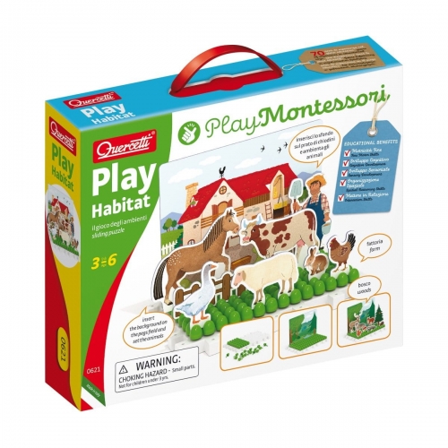 Zdjęcie Montessori Play - Układanka magnetyczna zabawa ze środowiskiem - producenta QUERCETTI
