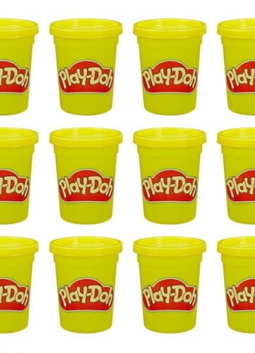 Zdjęcie Play-Doh Ciastolina żółta Tuby uzupełniające 12 szt - producenta HASBRO