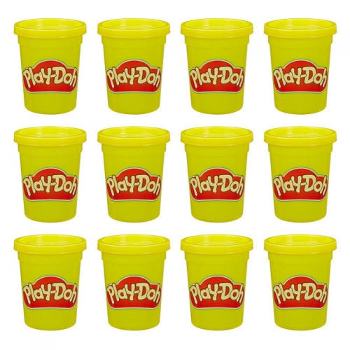 Zdjęcie Play-Doh Ciastolina żółta Tuby uzupełniające 12 szt - producenta HASBRO