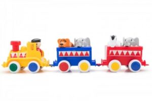 Zdjęcie Pociąg kolejka z wagonikami i figurkami - Viking Toys - producenta VIKING TOYS