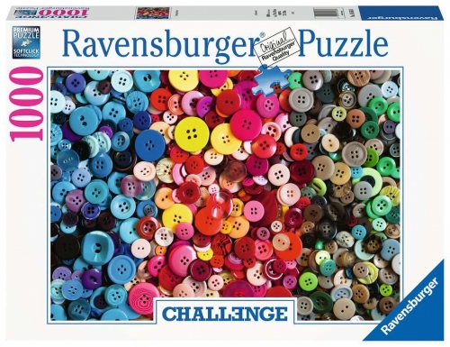 Zdjęcie Puzzle 1000el Challenge Kolorowe guziki - producenta RAVENSBURGER