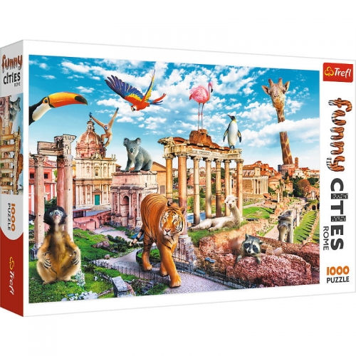 Zdjęcie Puzzle 1000el Funny cities - Dziki Rzym Trefl - producenta TREFL