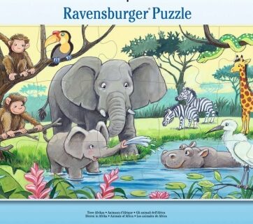 Zdjęcie Puzzle 15el Afrykańskie zwierzęta - producenta RAVENSBURGER