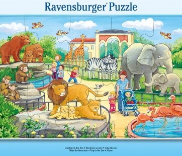 Zdjęcie Puzzle 15el ramkowe Wycieczka do Zoo - producenta RAVENSBURGER
