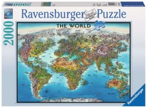 Zdjęcie Puzzle 2000el Mapa świata - Ravensburger - producenta RAVENSBURGER