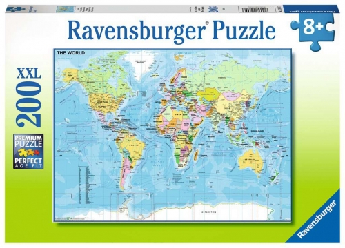 Zdjęcie Puzzle 200el XXL Mapa świata - producenta RAVENSBURGER