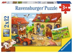 Zdjęcie Puzzle 2x12el Praca na farmie - producenta RAVENSBURGER