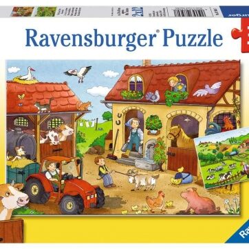 Zdjęcie Puzzle 2x12el Praca na farmie - producenta RAVENSBURGER