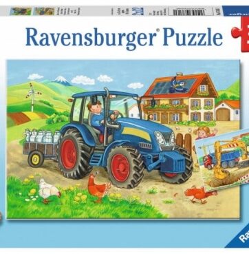 Zdjęcie Puzzle 2x12el. Ciężka praca RAVENSBURGER - producenta RAVENSBURGER
