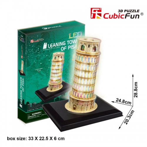 Zdjęcie Puzzle 3D LED Krzywa Wieża w Pizie - producenta DANTE