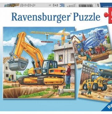 Zdjęcie Puzzle 3x49el Duże maszyny budowlane - RAVENSBURGER - producenta RAVENSBURGER