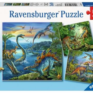 Zdjęcie Puzzle 3x49el Fascynacja dinozaurami - producenta RAVENSBURGER