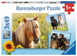 Zdjęcie Puzzle 3x49el Kochane Konie RAVENSBURGER - producenta RAVENSBURGER