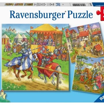Zdjęcie Puzzle 3x49el Rycerze - Ravensburger - producenta RAVENSBURGER
