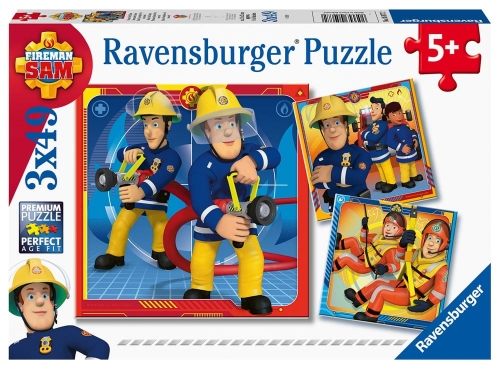 Zdjęcie Puzzle 3x49el Strażak Sam na ratunek - Ravensburger - producenta RAVENSBURGER