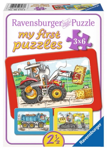 Zdjęcie Puzzle 3x6el Pojazdy - Ravensburger - producenta RAVENSBURGER