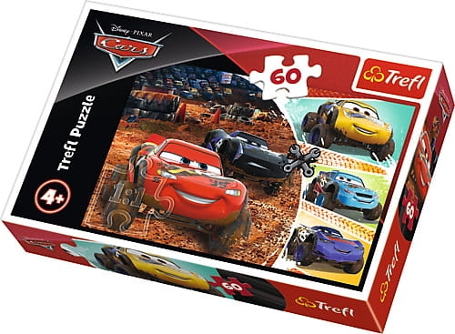 Zdjęcie Puzzle 60 elementów Auta 3 Zygzak McQueen z przyjaciółmi Trefl - producenta TREFL