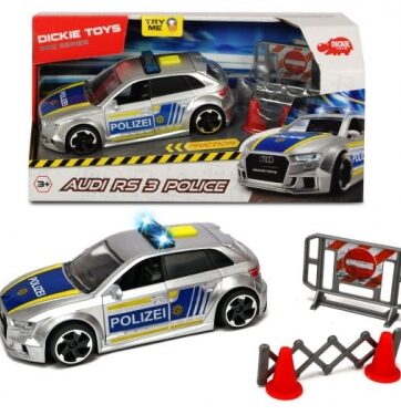 Zdjęcie Samochód Policja Audi RS3 15cm - DICKIE - producenta DICKIE
