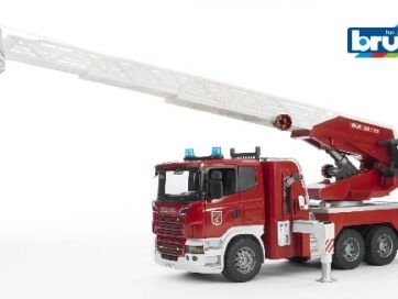Zdjęcie Straż pożarna Scania R z pompą wodną Bruder 03590 - producenta BRUDER