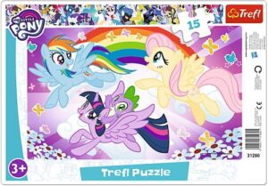 Zdjęcie Trefl Puzzle 15el ramkowe Zabawa kucyków My Little Pony - producenta TREFL