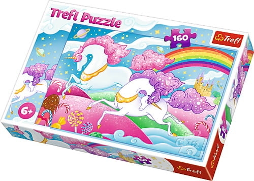 Zdjęcie Trefl Puzzle 160el Galopujące jednorożce - producenta TREFL
