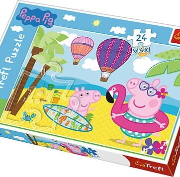 Zdjęcie Trefl Puzzle 24-Maxi Świnka Peppa na wakacjach - producenta TREFL