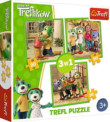 Zdjęcie Trefl Puzzle 3w1 Zabawy Treflików - producenta TREFL